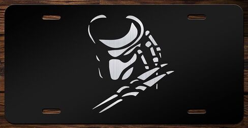 Classic Horror Film Etched Vanity Front License Plates (Skull Moth) in Saudi Arabia