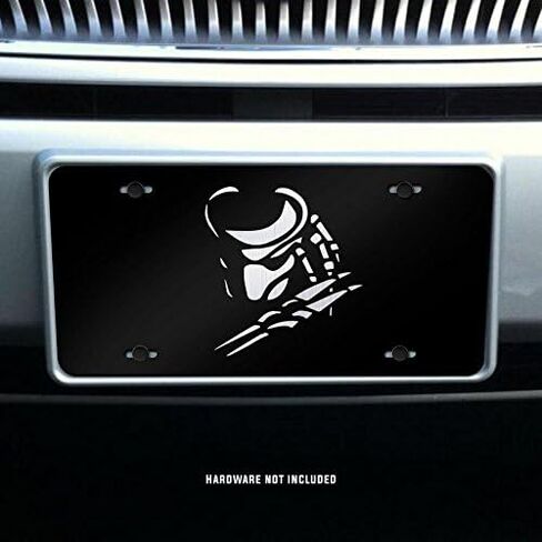 Classic Horror Film Etched Vanity Front License Plates (Skull Moth) in Saudi Arabia