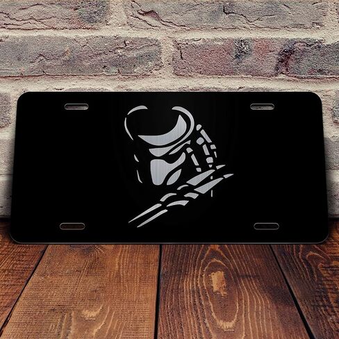 Classic Horror Film Etched Vanity Front License Plates (Skull Moth) in Saudi Arabia