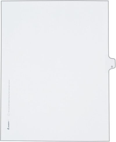 Avery Individual Letter O, Legal Exhibit Unpunched Dividers for Use with Any Binding System, 25 Side Tab Dividers Per Set, Helvetica Type, 3 Sets (21899) in Saudi Arabia