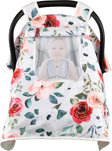 أغطية مقاعد السيارة الشتوية للأطفال، غطاء مقعد سيارة الطفل مع نافذة مفتوحة، غطاء مقعد السيارة الدافئ للرضع يحمي الطفل من الرياح والشمس والغريب وحيوانات الغابة in Kuwait