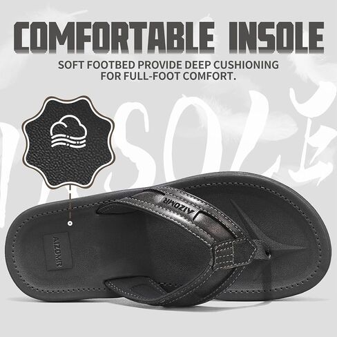 Men's Flip Flop Casual Comfortable Thong Sandals Summer Beach Lightweight Non-Slip Athletic Slide Sandals in Saudi Arabia