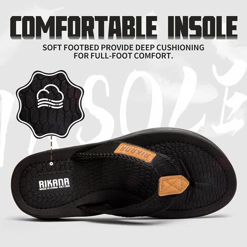 Men's Flip Flop Casual Comfortable Thong Sandals Summer Beach Lightweight Non-Slip Athletic Slide Sandals in Saudi Arabia