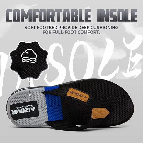Men's Flip Flop Casual Comfortable Thong Sandals Summer Beach Lightweight Non-Slip Athletic Slide Sandals in Saudi Arabia