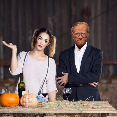 TIHHJTB Cosplay Party Props، قناع الوجه للتجاعيد المخيف للهالوين، قناع الهالوين للجد الواقعي، زي كبير السن هدية لحفلة الرأس بالكامل (رجل ذو شعر) (أ) in Saudi Arabia