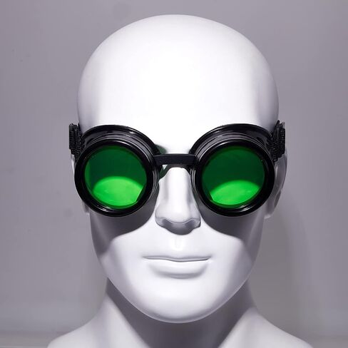 Frienda 2 Pairs Vintage Steampunk Goggles Glasses Welding Punk Gothic Cosplay Halloween Sunglasses Adventure Goggles with Lenses for Men in Saudi Arabia