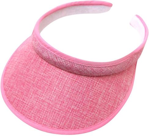 Womens Summer Golf No Headache Round Brim Hats Tennis Running Sport Sun Visor Top Level Cotton Twill Ball Adjustable Caps in Saudi Arabia