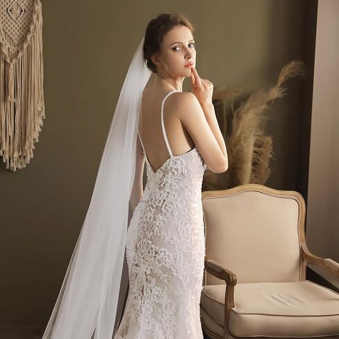 أمبر أديل طرحة زفاف طويلة من التول للعرائس in Kuwait