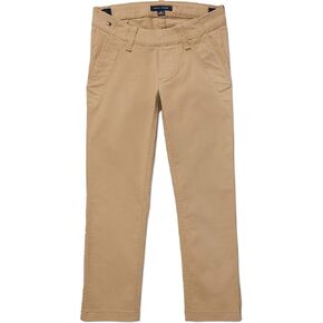 Tommy Hilfiger Boy's Adaptive Seated Stretch Chino Pants With Adjustable Waist and Magnet Buttons