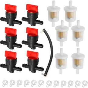 Fuel Shut Off Valve Kit Replacement for Kawasaki 49019-0014 49019-0707 49019-7001, 493960 Fuel Shut Off Valve Repair Kit Replacement for Tecumseh 35857 Pressure Washer (10 Pcs)