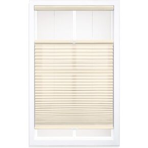 DEZ FURNISHINGS Cordless 1.5" Light Filtering Top Down Bottom Up Cellular Shade, 57" W x 36" H, Alabaster