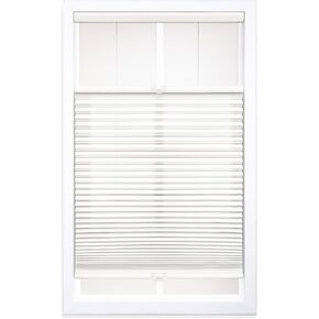 DEZ FURNISHINGS Cordless 1.5" Light Filtering Top Down Bottom Up Cellular Shade, 72" W x 64" H, Ivory