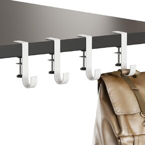 4 Pcs Purse Hanger Hook for Table Stand up Desk Store Clamp On Office Tables Handbag Hangers BackPack Rack Hooks for Hanging Bags