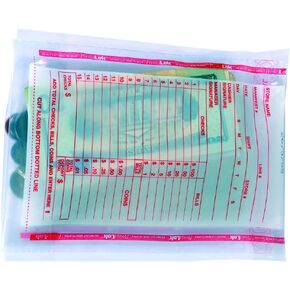 ControlTek PermaLok، 5.75 بوصة × 8.75 بوصة، شفاف، 1000 كيس، أكياس إيداع واضحة للتعامل مع النقود والأشياء الثمينة والودائع المصرفية 585013