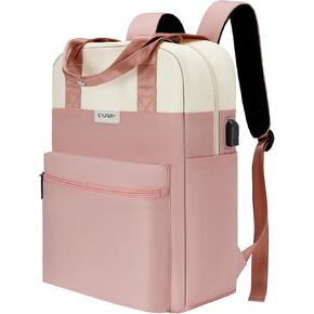 CYUREAY Laptop Backpack for Women Fashion Travel Backpacks 15.6 Inch Laptop Bag with USB Port Teacher Nurse Vintage Daypacks for Work,Black…
