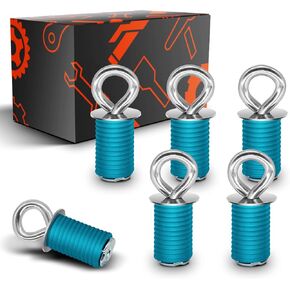 6pcs ATV Anchors,Upgrade ATV Tie Down Anchors for 1" Lock & Ride Holes,Compatible with Polaris RZR 900 1000 XP Turbo Sportsman 450 570 850 ACE (DO NOT FIT Ranger Models)