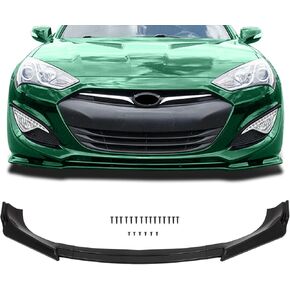 SCITOO Front Lip Spoiler Fits for 2013-2016 for Hyundai Genesis Coupe Glossy Black Front Bumper Lip