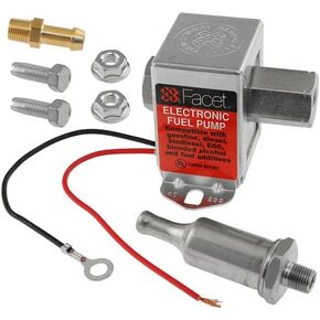 Facet FEP288SV، مجموعة مضخة وقود Facet Cube 12 فولت، 1/8 NPT، 3-4.5 رطل لكل بوصة مربعة