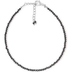 Natural Black Spinel Gemstone Beads Bracelet for Women, Crystal Gems Healing Bracelets, Chakra Stone Bead Bracelets, Yoga Stone Beads Bracelets Meditation