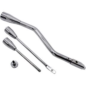 1 Set Chrome Column Shifter Turn Signal Lever Tilt Lever Flasher Knob Kit Compatible with Chevy GMC Pontiac Olds Buick 1967-1994