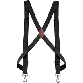 1" Suspenders for Men Heavy Duty Trucker Side Hooks Adjustable Elastic Work Suspenders Big and Tall
