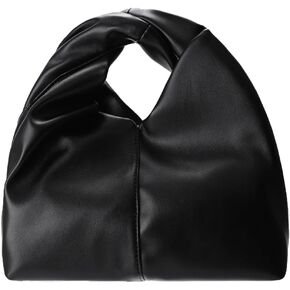 Comeon Women Clutch Purse Cloud Pouch Bag Small Ruched Hobo Tote Handbag Top Handle Soft Faux Leather Dumpling Clutch Bag