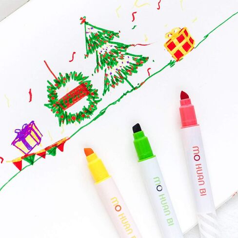 هايلايتر بألوان متنوعة، هايلايتر جل الكتاب المقدس لا ينزف، مجموعة أقلام تحديد سحرية متعددة الألوان 12 قطعة، أقلام ذات رأس مزدوج للفصول الدراسية المدرسية ومستلزمات دفتر اليوميات المكتبية in Kuwait