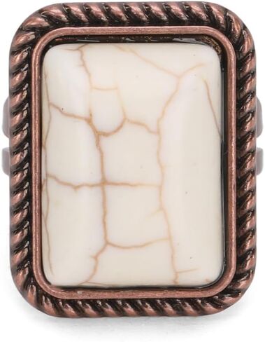 Montana West Rustic Couture's Bohemian Turquoise Cuff Ring for Women Cowgirl in Saudi Arabia