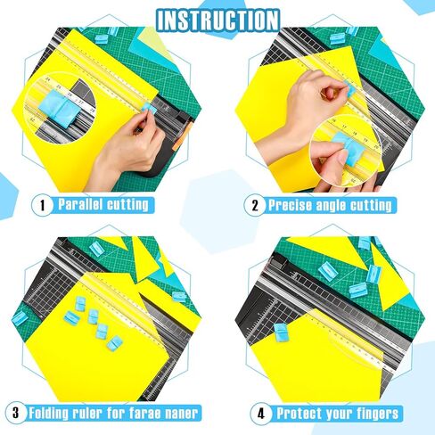 10 قطع من شفرات قطع الورق A5، شفرات بديلة لقطع الورق، شفرات تشذيب الورق، شفرات تشذيب الورق، إعادة الملء لقص الورق A5 (أزرق) in Kuwait