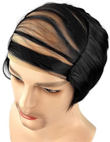 Gold Old Men Wig Bald Wig- Old Man Comb Over Wig with Glasses- Fluffy Bald Head Halloween Costume Cosplay Wigs for Costume Party Supplies in Saudi Arabia