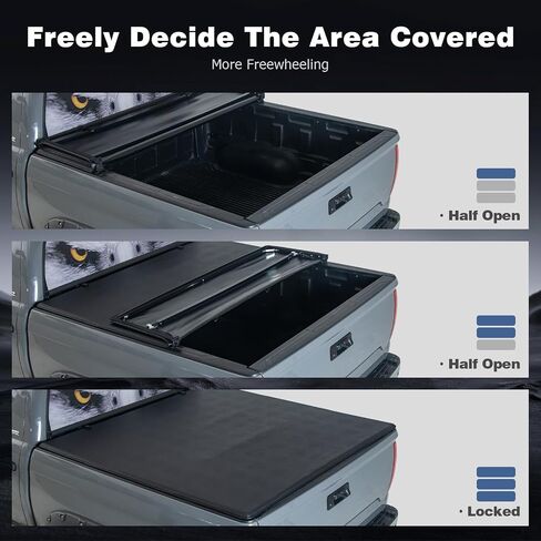 Logan Tonneau Cover Soft Tri-Fold Truck Bed for 2015-2022 Colorado/Canyon 5ft Bed,Bed Cover Truck Bed Covers Compatible with 2015-2022 Colorado/Canyon 5ft in Saudi Arabia