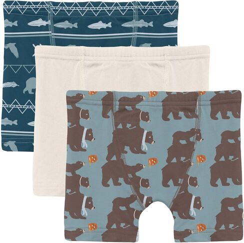KicKee Pants Boys' Print Boxer Brief Set of 3 (Toddler) in Saudi Arabia