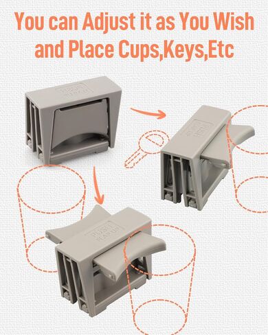 Car Cup Holder Insert Divider Center Console Fit for Toyota Corolla 2009 2010 2011 2012 2013 Cup Holder Divider Plug-in Replaces 55620-12150-E0 Gray in Kuwait