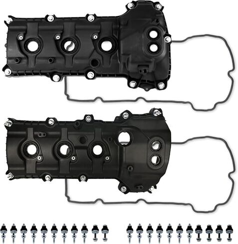 غطاء صمام المحرك جانب الركاب جانب السائق متوافق مع Ford F-150 Edge Explorer Flex 2013-2019 Lincoln MKS MKT Mark LT 3.5L 3.7L 2011-2019 in Saudi Arabia