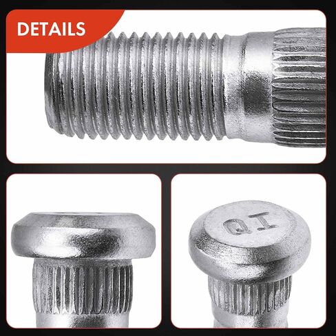 12 قطعة من مسامير العجلات M12-1.25 A-Premium متوافقة مع INFINITI QX4 وNissan 200SX، 300ZX، Frontier، Maxima، Pathfinder، Pickup، Pulsar، Sentra، Xterra، 720، D21 مجموعة مكونة من 12 قطعة in Saudi Arabia