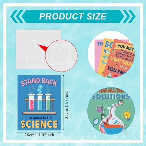 Zonon 10 Pcs Science Classroom Decoration Banner and Poster for Teachers Scientist Bulletin Board Set Posters Science Lab Cutout for Elementary Middle Preschool Office(Motivational) in Saudi Arabia