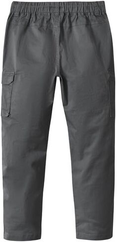 Boys Cargo Pants Kids Elastic Waist Hiking Pants Lightweight Casual School Pants in Saudi Arabia