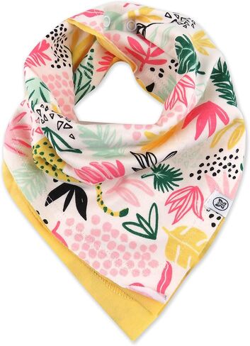 HonestBaby Multipack Reversible Bandana Drool Bibs Burpcloths Adjustable Snaps 100% Organic Cotton (Legacy) in Saudi Arabia