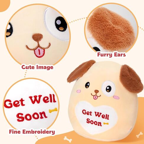 WEWILL 12’’ Get Well Soon Puppy Soft Plush Pillow Cute Get Well Dog Stuffed Animal Toy Gifts for Toddler Kids Boys Girls in Saudi Arabia