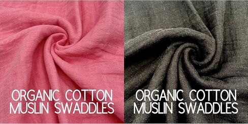 Organic Muslin Swaddle Blankets for New Born Boys Girls (2PCS Option #10) in Kuwait