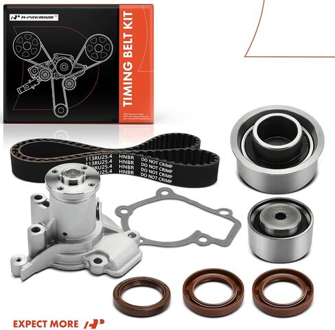 A-Premium Engine Timing Belt Kit with Water Pump Compatible with Hyundai & Kia Cars - Elantra 1999-2007, Tucson 2005-2007, Tiburon 1997-2001 2003-2007, Sportage Spectra5 2005-2006, Spectra 2004-2006 in Saudi Arabia