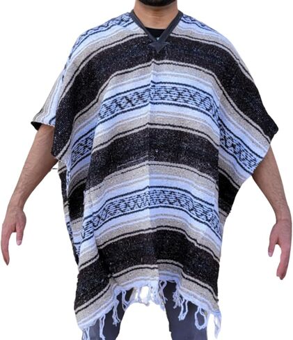 Gamboa Mexican Ponchos for Men Sarape Pancho Men Sarapes Mexicanos Costume Outfit Poncho Hombre in Saudi Arabia