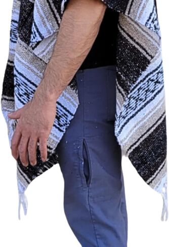 Gamboa Mexican Ponchos for Men Sarape Pancho Men Sarapes Mexicanos Costume Outfit Poncho Hombre in Saudi Arabia