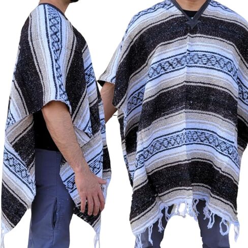 Gamboa Mexican Ponchos for Men Sarape Pancho Men Sarapes Mexicanos Costume Outfit Poncho Hombre in Saudi Arabia