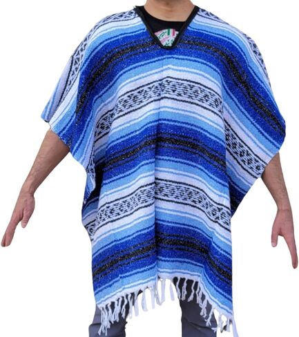 Gamboa Mexican Ponchos for Men Sarape Pancho Men Sarapes Mexicanos Costume Outfit Poncho Hombre in Kuwait