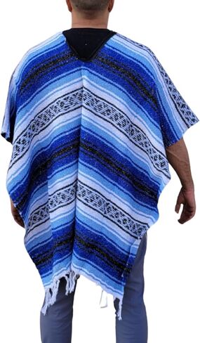 Gamboa Mexican Ponchos for Men Sarape Pancho Men Sarapes Mexicanos Costume Outfit Poncho Hombre in Kuwait
