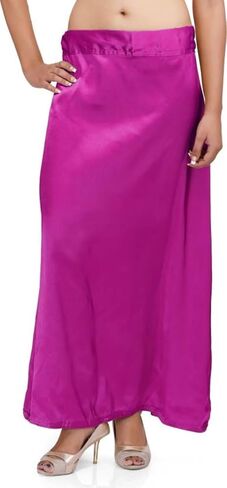 LAPSHA'S Saree Petticoat Satin Fine Stitched Adjustable Waist Saree Underskirt Lining Skirt in Saudi Arabia