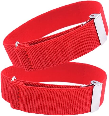 Chendvol 2 Pieces Men's and Women's Elastic Armbands Adjustable Shirt Garters Sleeve Holders in Saudi Arabia