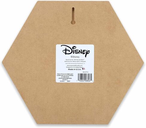 Open Road Brands Disney Winnie The Pooh Oh Happy Day Linked Hanging Wood Wall Decor - Adorable Winnie The Pooh Decoration for Kids' Bedroom or Nursery in Kuwait