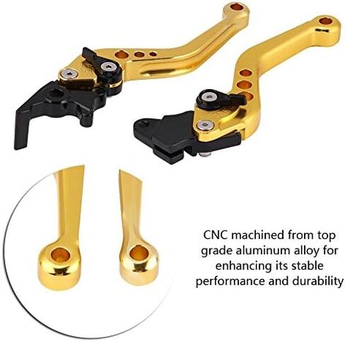 Motorcycle Clutch Lever, Motorcycle Break and Cutch Levers for Most Motorcycle Motorbike Pit Bike Moto (Gold) in Saudi Arabia